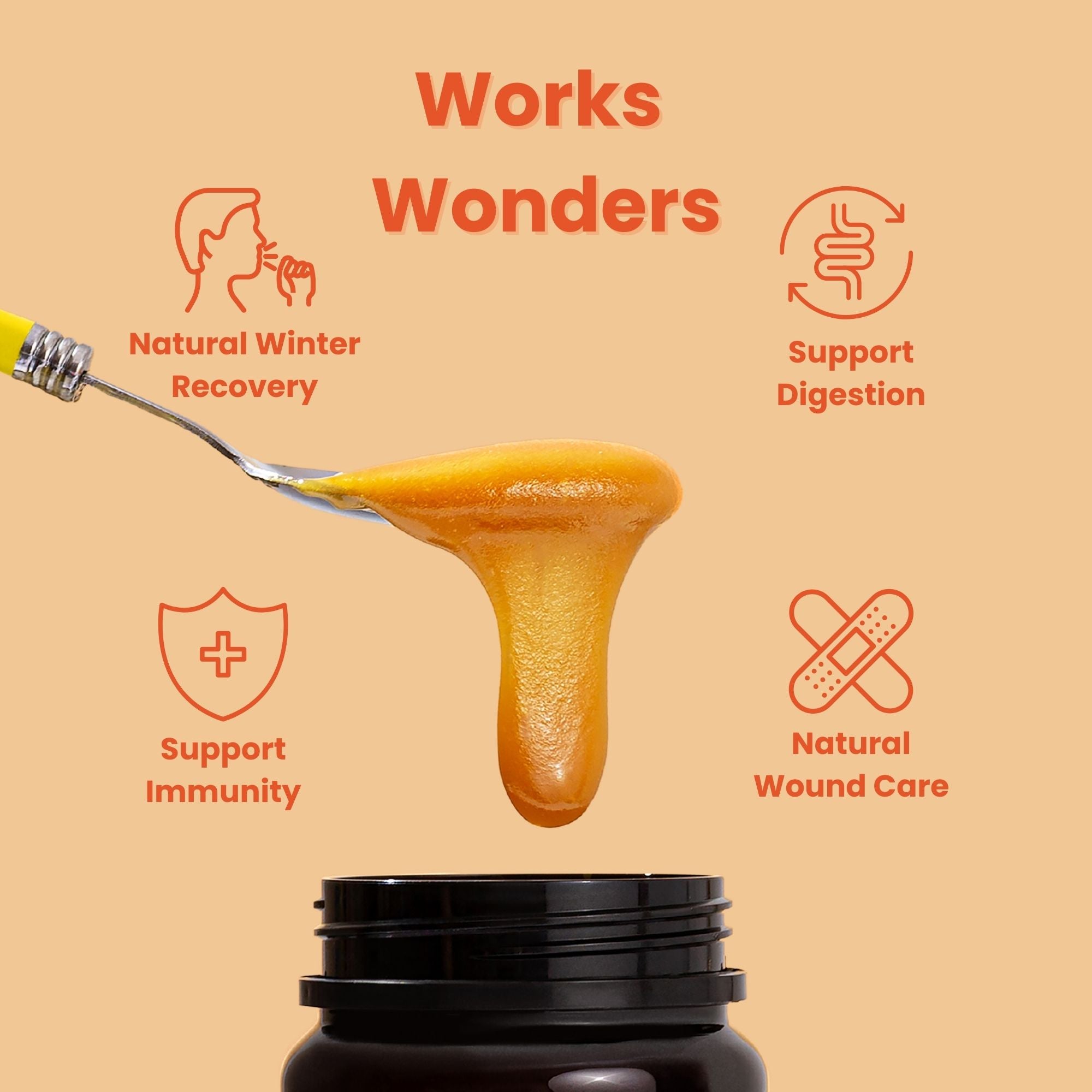 MGO 550+ NZ Roher Manuka-Honig – Rein, zertifiziert, gentechnikfrei und ohne Spritzmittel (250 g/8,8 oz)