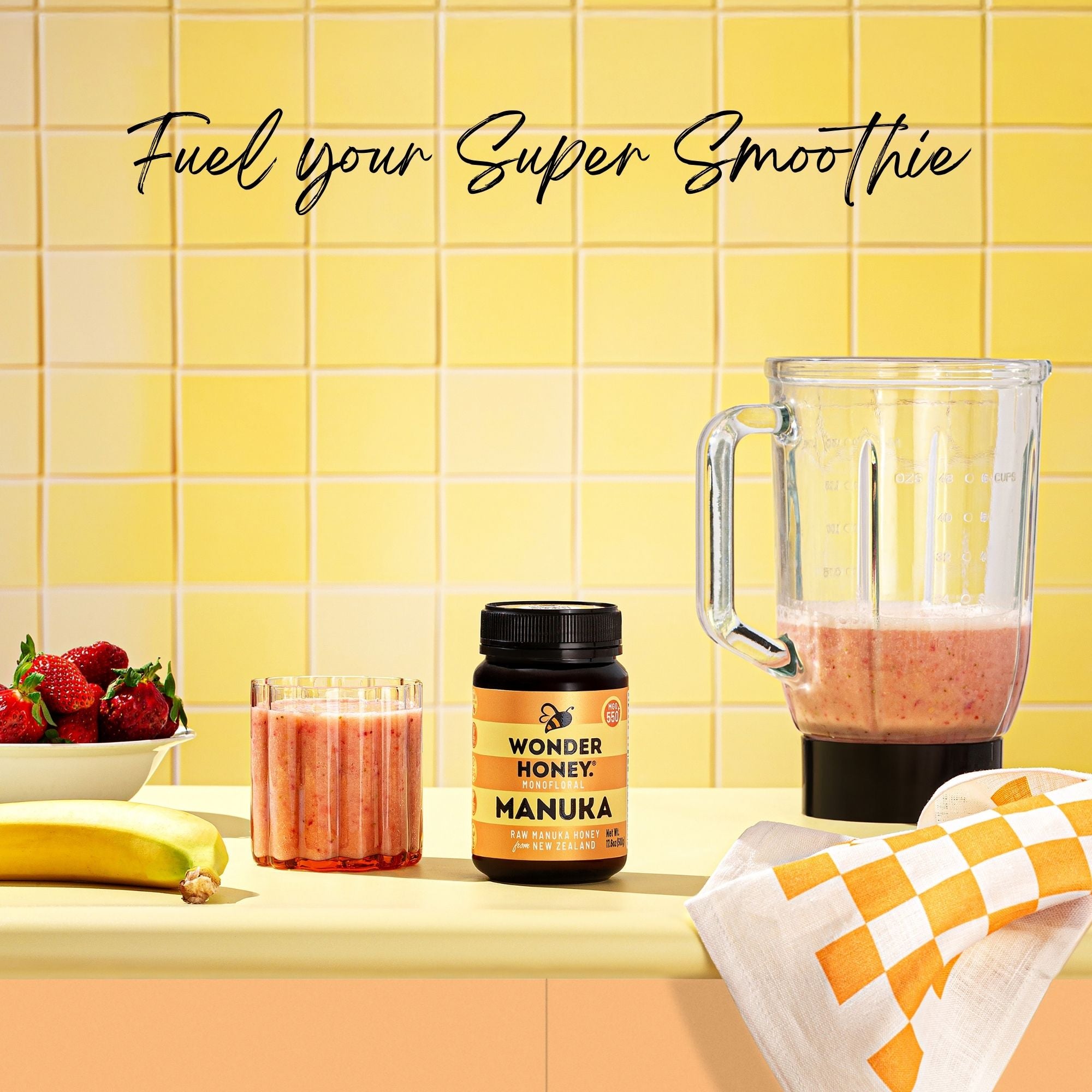 MGO 550+ NZ Roher Manuka-Honig – Rein, zertifiziert, gentechnikfrei und ohne Spritzmittel (250 g/8,8 oz)