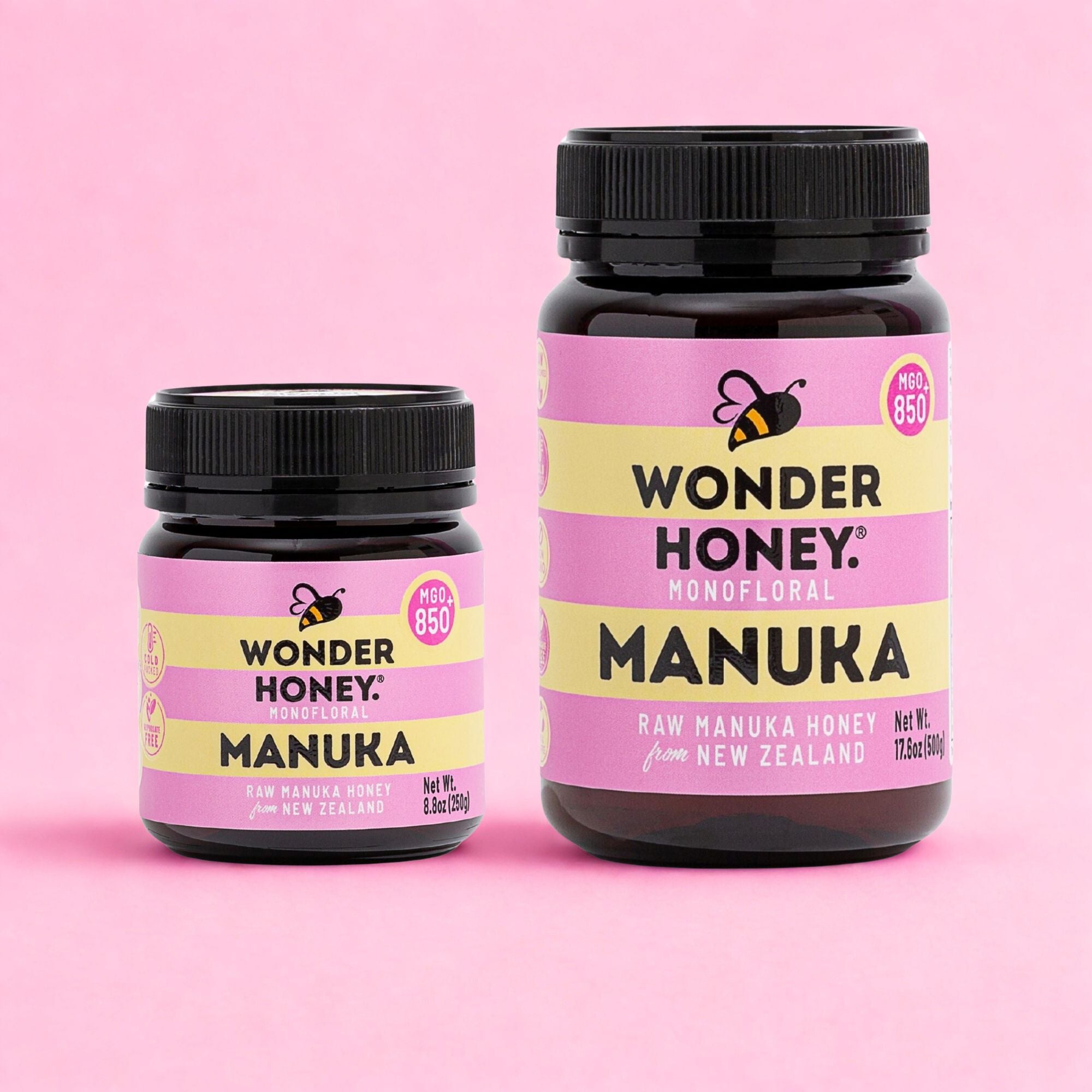 MGO 850+ NZ Raw Manuka Honey - Pure, Certified, GMO & Spray Free