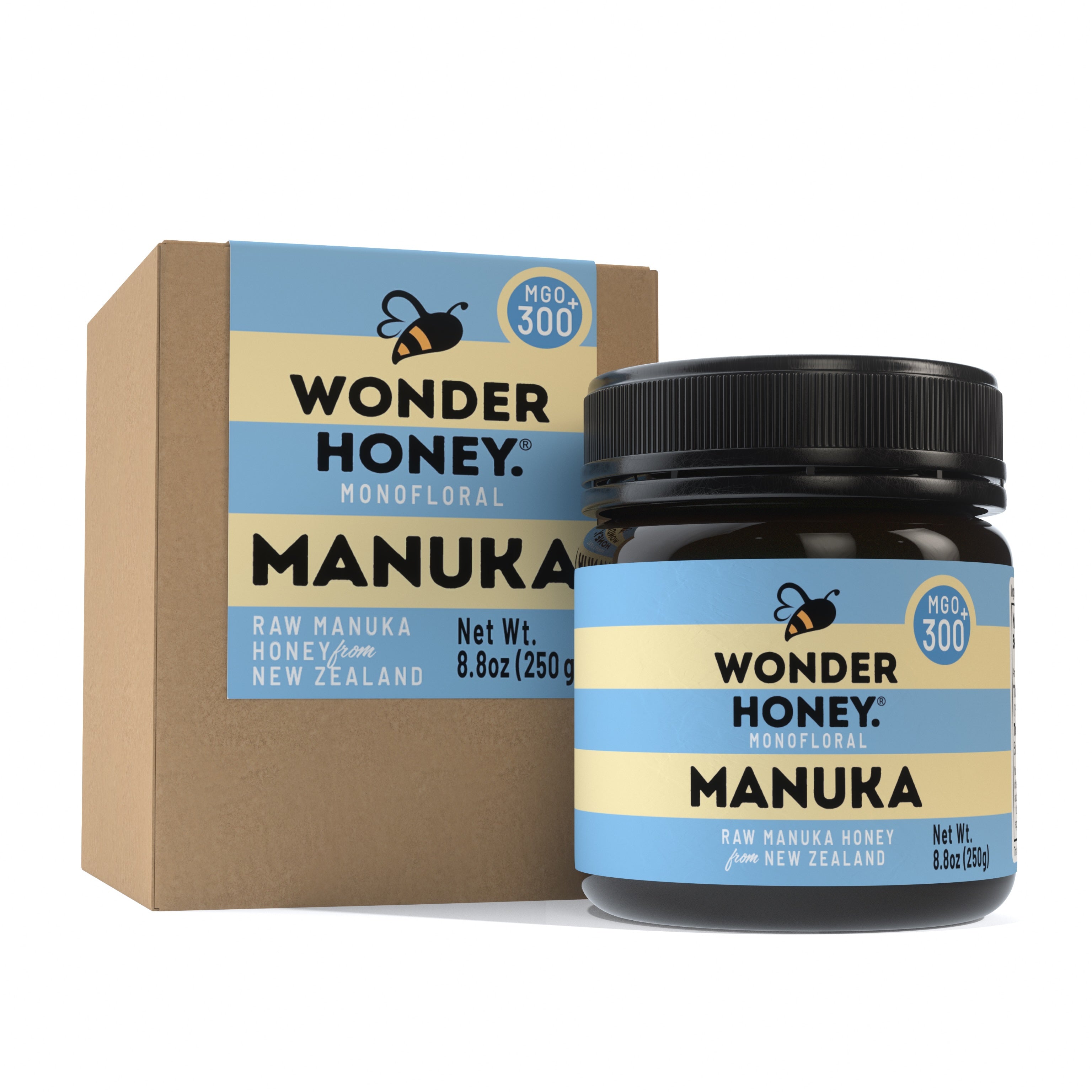 Premium MGO 300+ Manuka Honey – Pure, Raw & Naturally Creamed