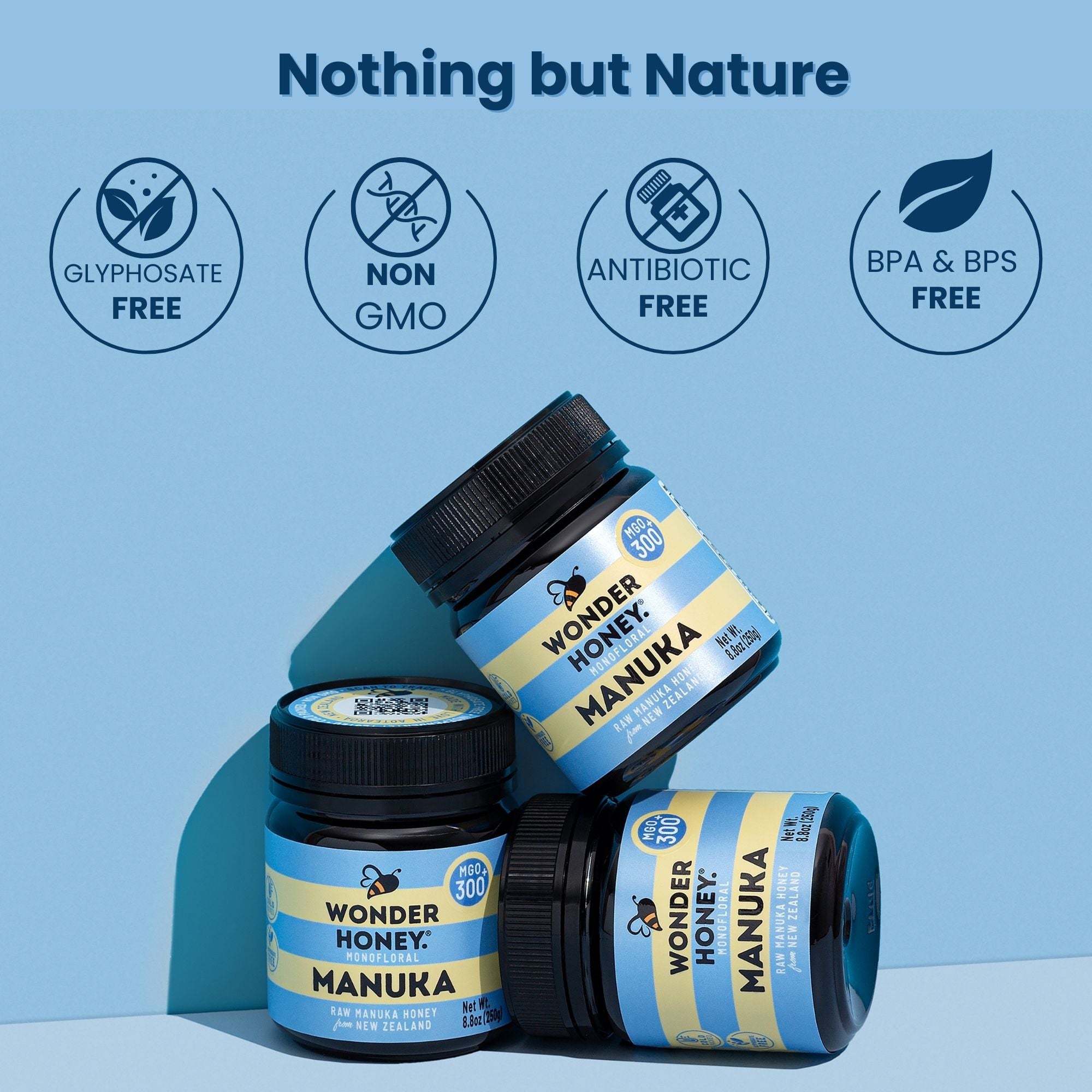 Premium MGO 300+ Manuka Honey – Pure, Raw & Naturally Creamed